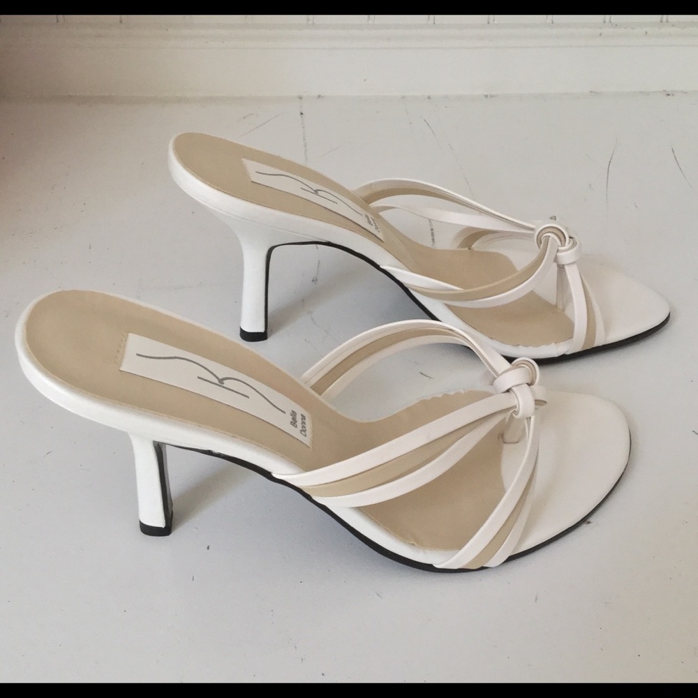 Beautiful White and Tan Dress Shoes